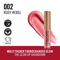 Rimmel Multi Tasker Turbocharged Glow Liquid Illuminator 002 Rosy Rebel