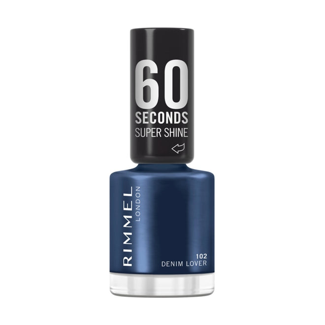 Rimmel 60 Seconds Nail Polish 102 Denim Lover 8ml