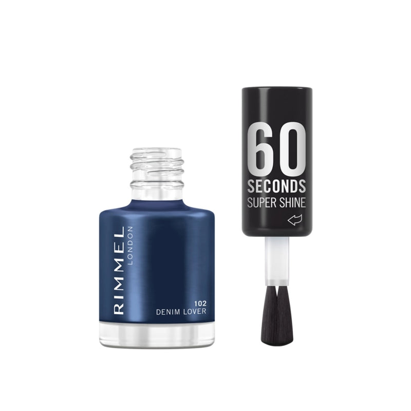 Rimmel 60 Seconds Nail Polish 102 Denim Lover 8ml