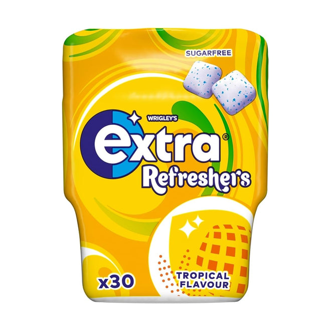 Extra Chewing Gum Refresher Bottle Tropical 67g