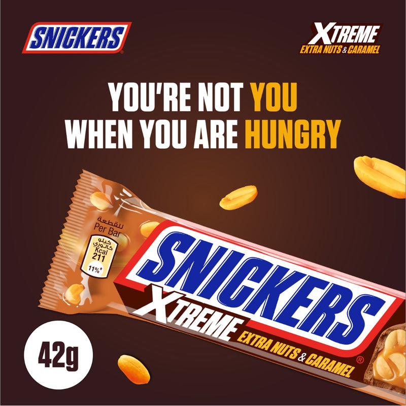 Snickers Chocolate Xtreme Nuts & Caramel 42g