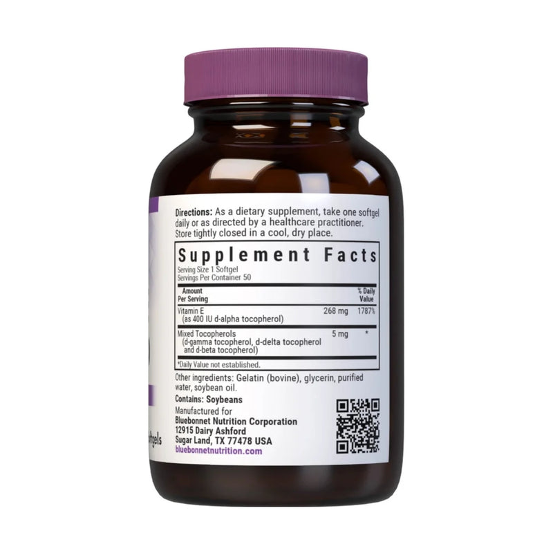 Bluebonnet Vitamin E 400 IU 50 Softgels