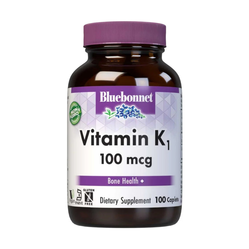 Bluebonnet Vitamin K1 100mcg 100 Caplets