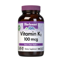 Bluebonnet Vitamin K2 100mcg 100 Vegetable Capsules