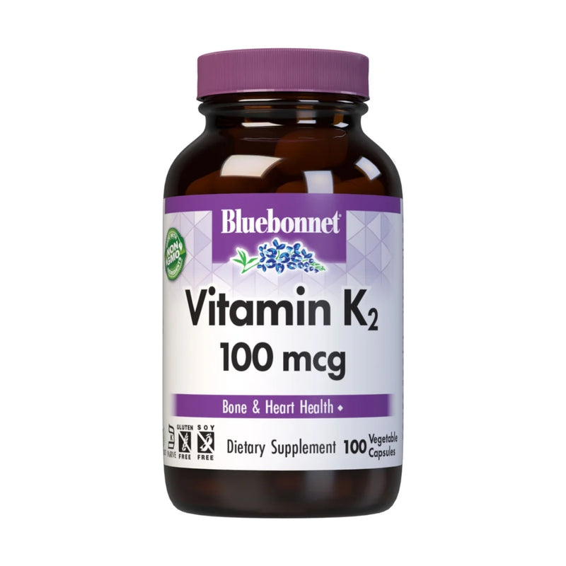 Bluebonnet Vitamin K2 100mcg 100 Vegetable Capsules