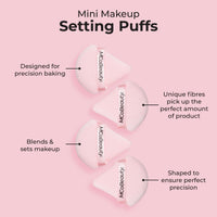 MCoBeauty Accessory Makeup Setting Puff Mini 4 Pack