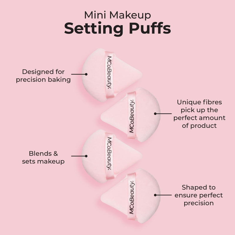 MCoBeauty Accessory Makeup Setting Puff Mini 4 Pack