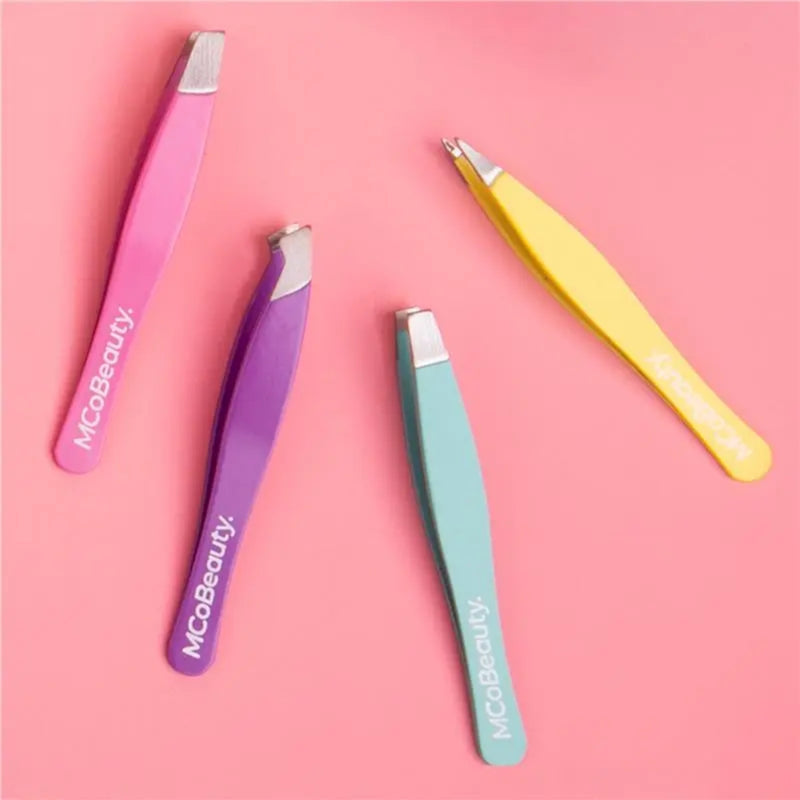 MCoBeauty Accessory Perfect Tweezers Professional 4 Pack Set