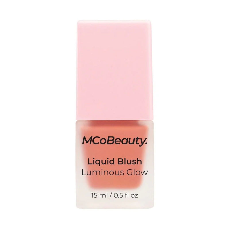 أحمر خدود سائل من MCoBeauty، إشراقة متوهجة، لون خوخي وردي عاطفي