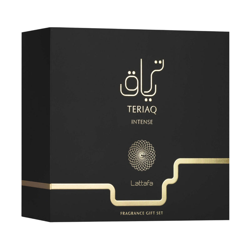 Lattafa Teriaq Intense (U) EDP 100ml + EDP 12ml + Hair Mist Gift Set