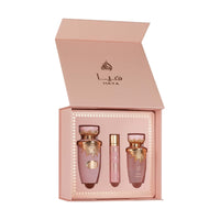 Lattafa Haya (W) EDP 100ml + EDP 12ml + Hair Mist Gift Set