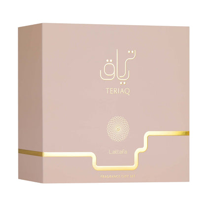 Lattafa Teriaq Eau de Parfum 100ml + Eau de Parfum 12ml + Hair Mist Gift Set