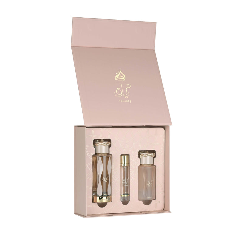 Lattafa Teriaq (W) EDP 100ml + EDP 12ml + Hair Mist Gift Set