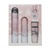 Lattafa Yara (W) EDP 100ml + Air Freshener 300ml + Deo 200ml Gift Set