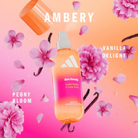 Adidas Vibes Get Comfy Hair & Body Mist Vanilla Delight & Peony Bloom 236ml