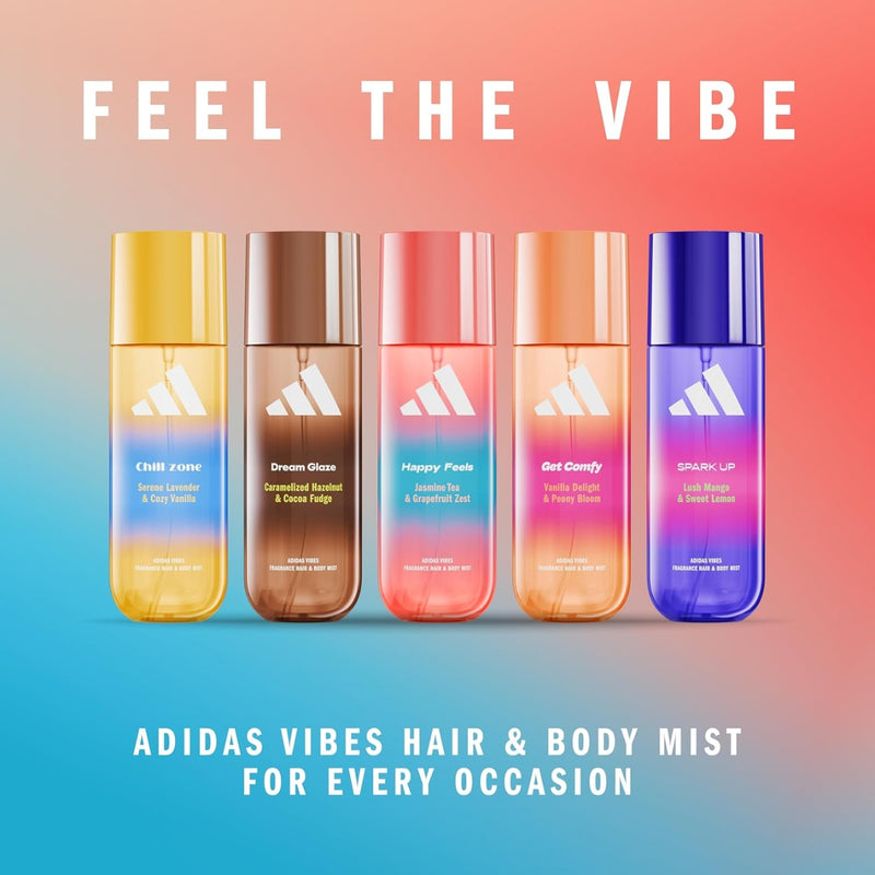 Adidas Vibes Happy Feels Hair & Body Mist Jasmine Tea & Grapefruit Zest 236ml