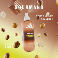 Adidas Vibes Dream Glaze Hair & Body Mist Caramelized Hazelnut & Cocoa Fudge 236ml