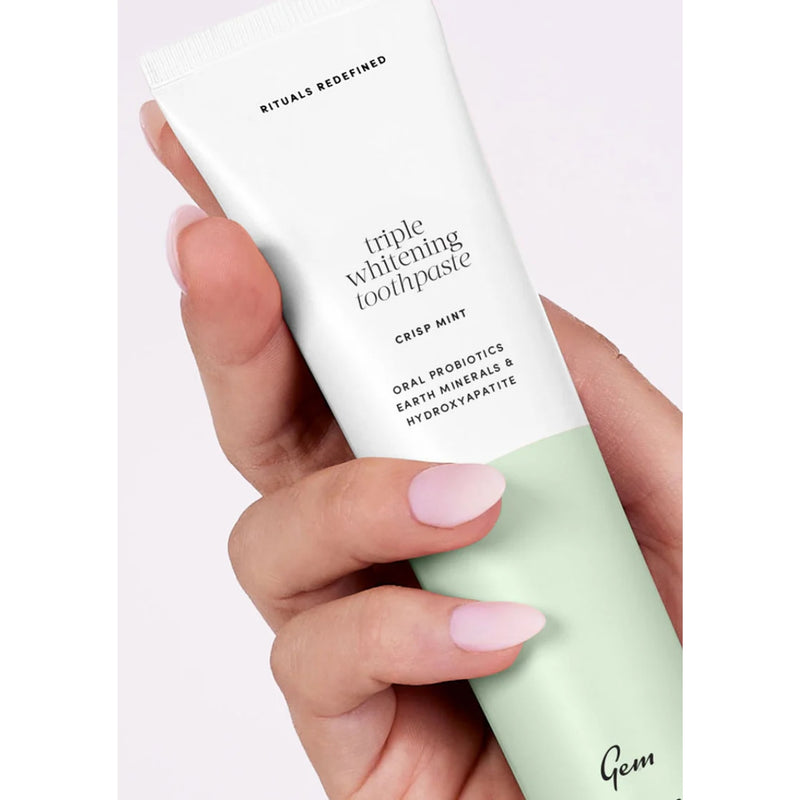 Gem Triple Whitening Toothpaste Crisp Mint 100g