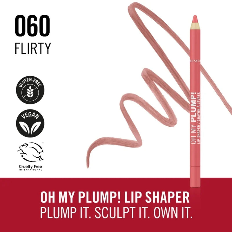 Rimmel Oh My Plump Lip Liner Shaper 060 Flirty 1.2g