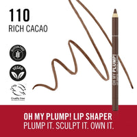 Rimmel Oh My Plump Lip Liner Shaper 110 Rich Cacao 1.2g