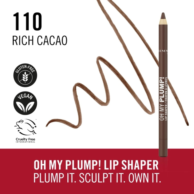 Rimmel Oh My Plump Lip Liner Shaper 110 Rich Cacao 1.2g