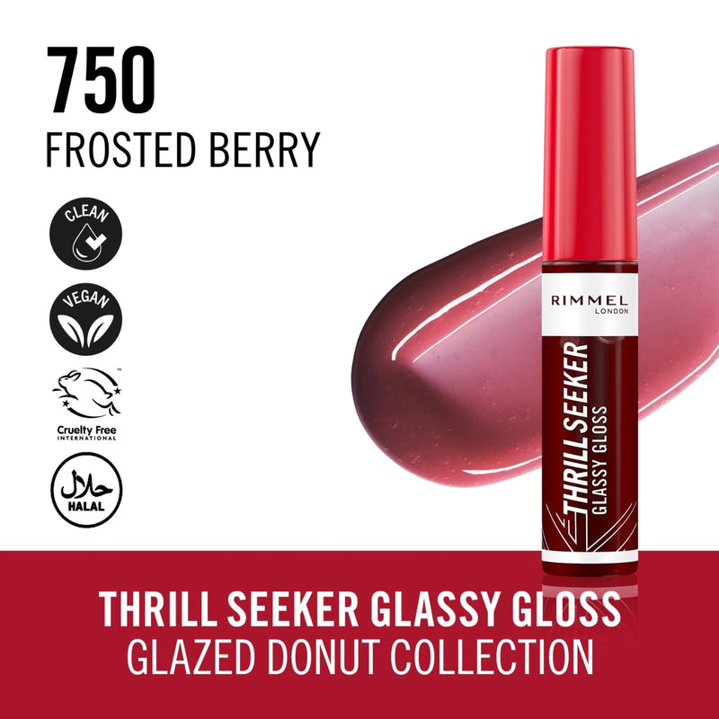 Rimmel Thrill Seeker Glassy Gloss 750 Frosted Berry 10ml