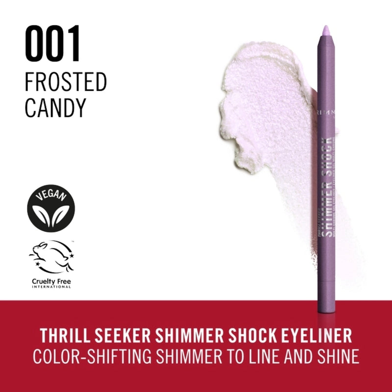 Rimmel Thrill Seeker Shimmer Shock Eyeliner 001 Frosted Candy 1.2g