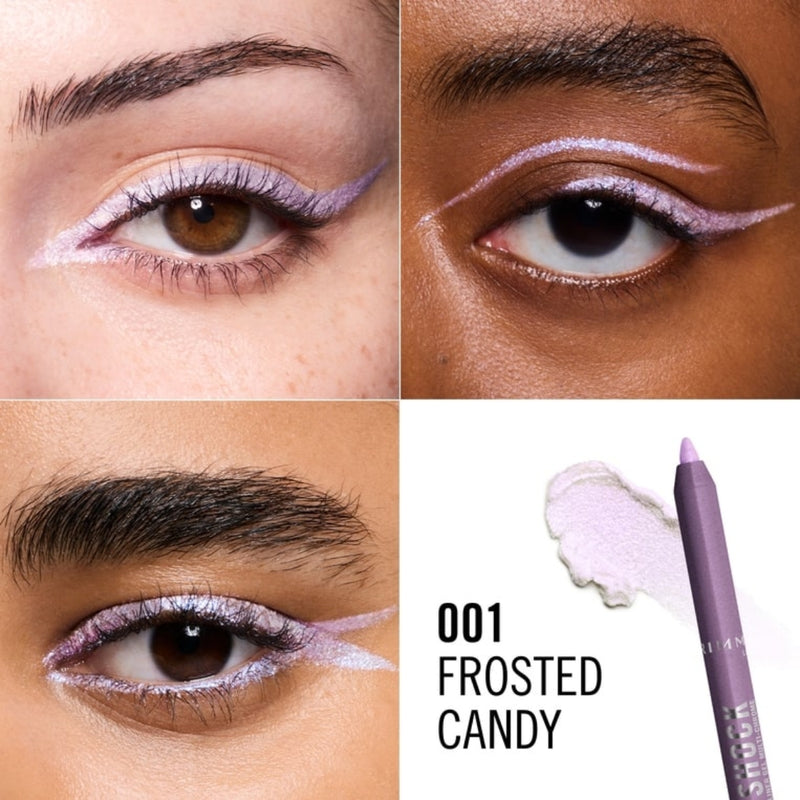 Rimmel Thrill Seeker Shimmer Shock Eyeliner 001 Frosted Candy 1.2g