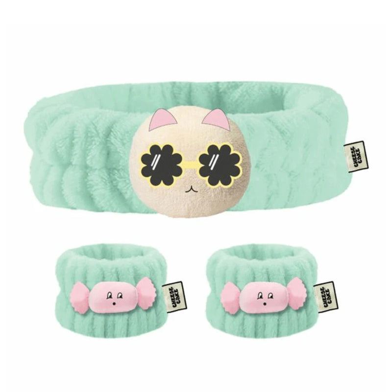 Cheesecake Headband & Wristband Set Cat 3 Pieces