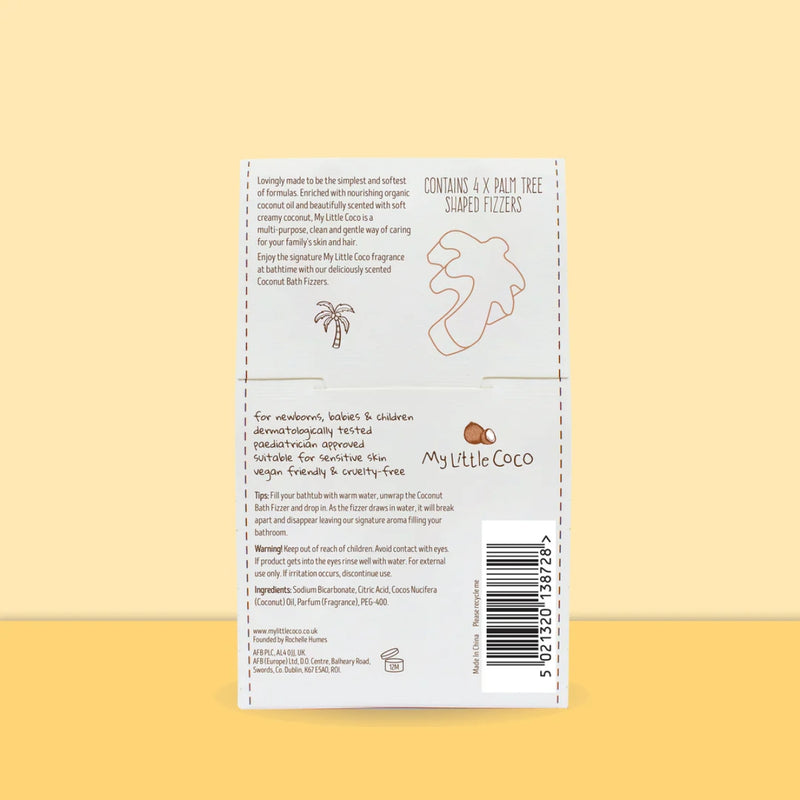 My Little Coco Baby Coconut Bath Fizz 40g x 4