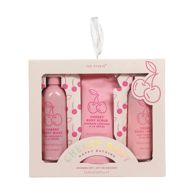 Yes Studio Happy Bathing Cherry Baby Shower Set 150ml x 3