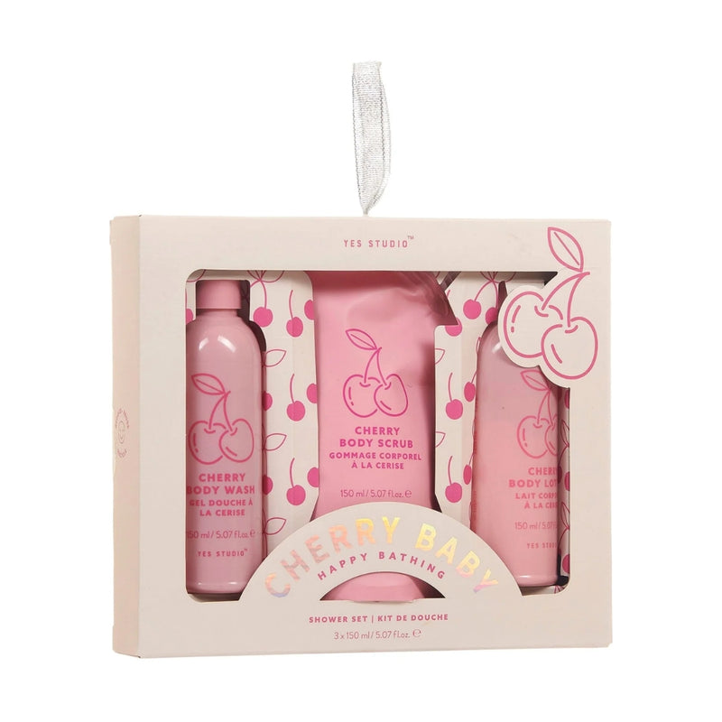 Yes Studio Happy Bathing Cherry Baby Shower Set 150ml x 3