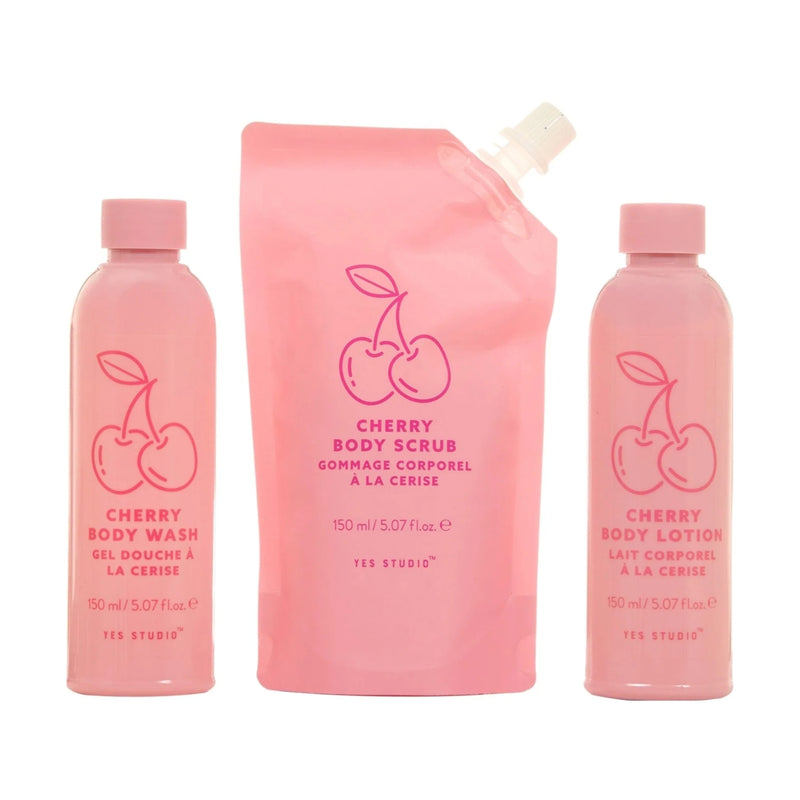 Yes Studio Happy Bathing Cherry Baby Shower Set 150ml x 3