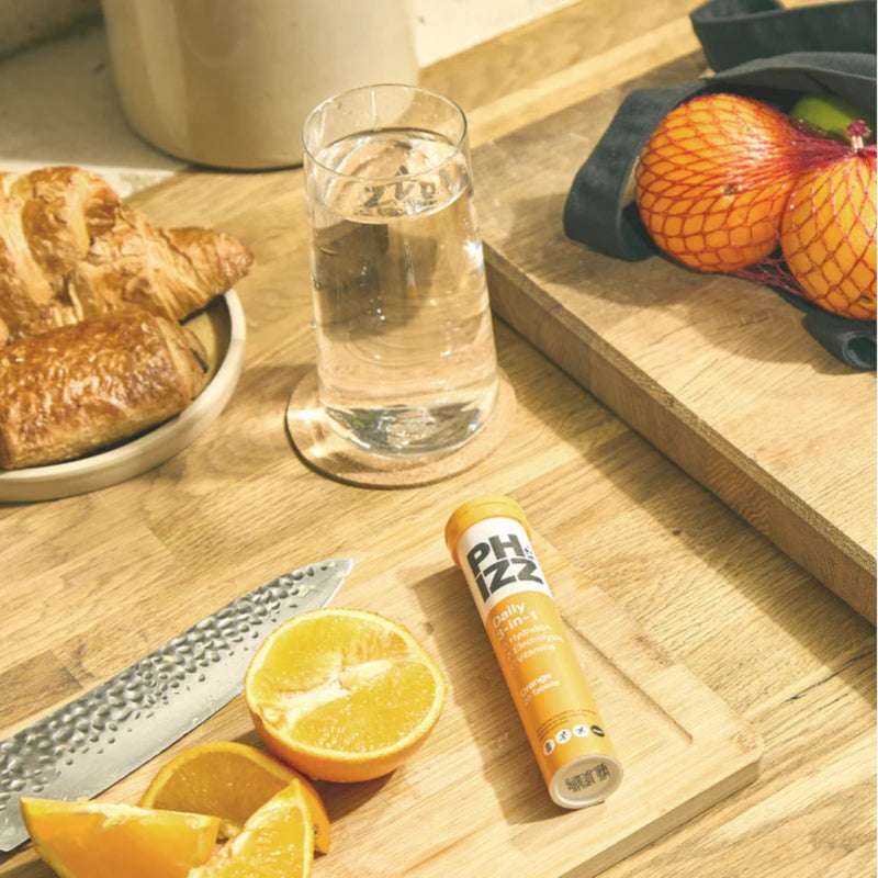 Phizz Daily 3-In-1 Hydration Electrolytes & Vitamins 10 Effervescent Tablets Orange