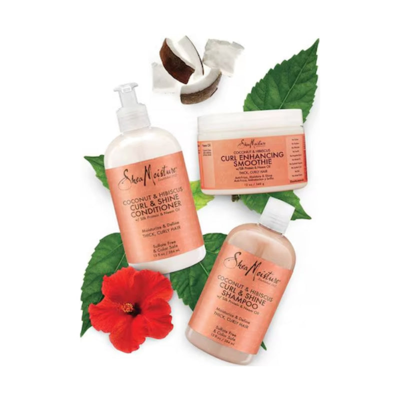 Shea Moisture Coconut & Hibiscus Curl & Shine Shampoo 384ml