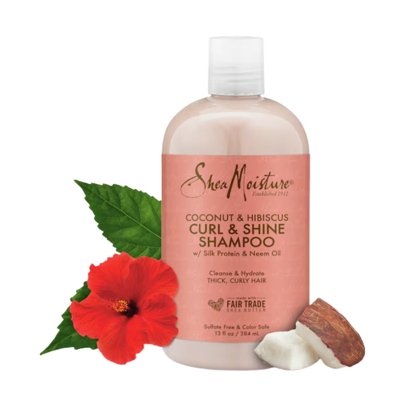 Shea Moisture Coconut & Hibiscus Curl & Shine Shampoo 384ml