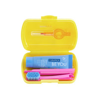 Curaprox Travel Set Yellow Toothbrush + Interdental Brush + Toothpaste 10ml