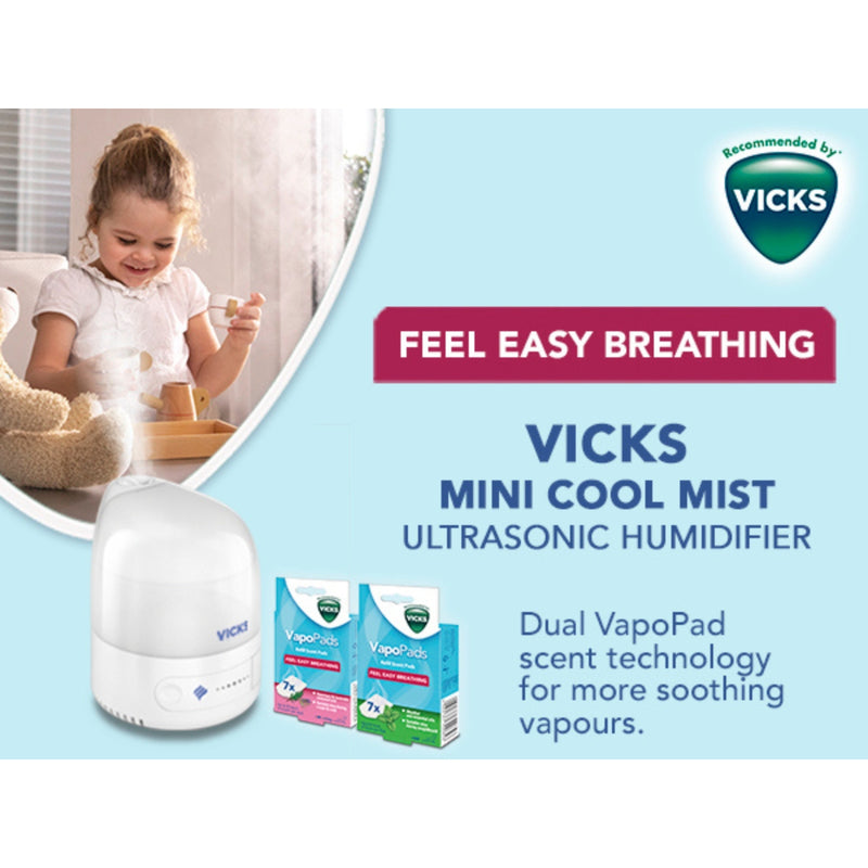 Vicks Humidifier Cool Mist Ultrasonic Personal VUl510E1