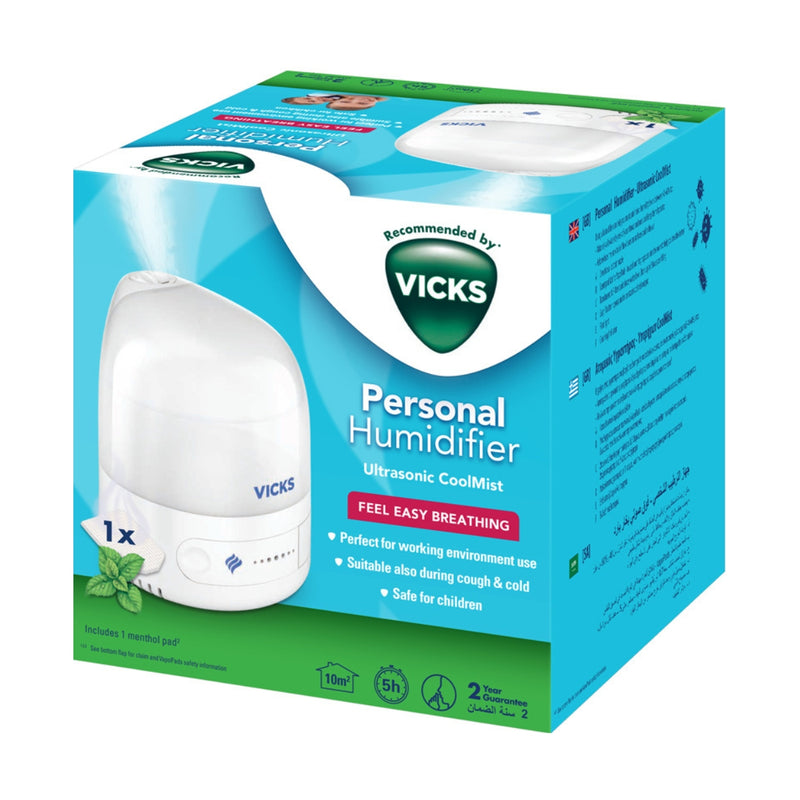 Vicks Humidifier Cool Mist Ultrasonic Personal VUl510E1