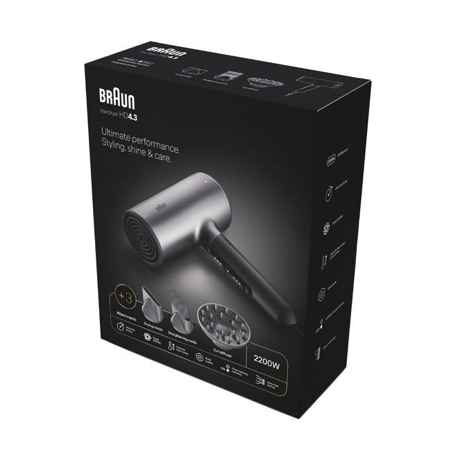 Braun Hairdryer Styling Shine & Care HD4.3