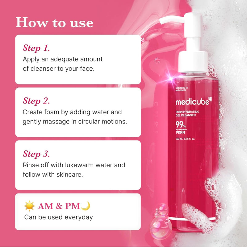 Medicube PDRN Hydrating Gel Cleanser 200ml