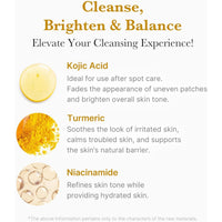 Medicube Kojic Acid Turmeric Toning Cleanser 120g