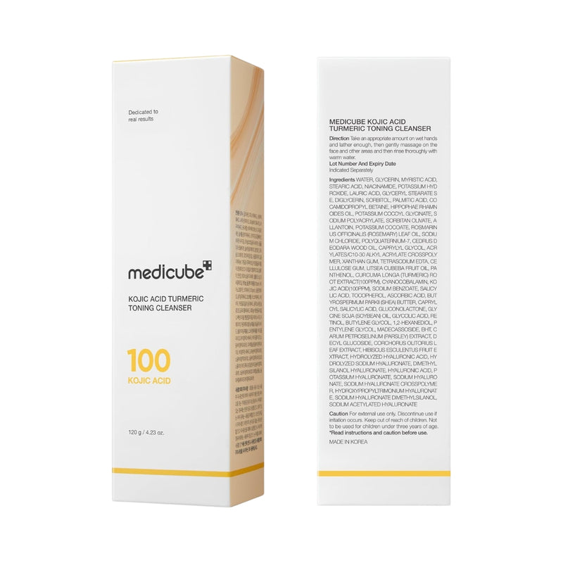 Medicube Kojic Acid Turmeric Toning Cleanser 120g