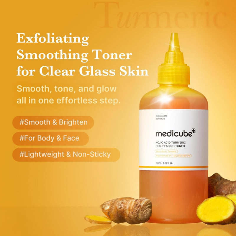 Medicube Kojic Acid Turmeric Resurfacing Toner 250ml