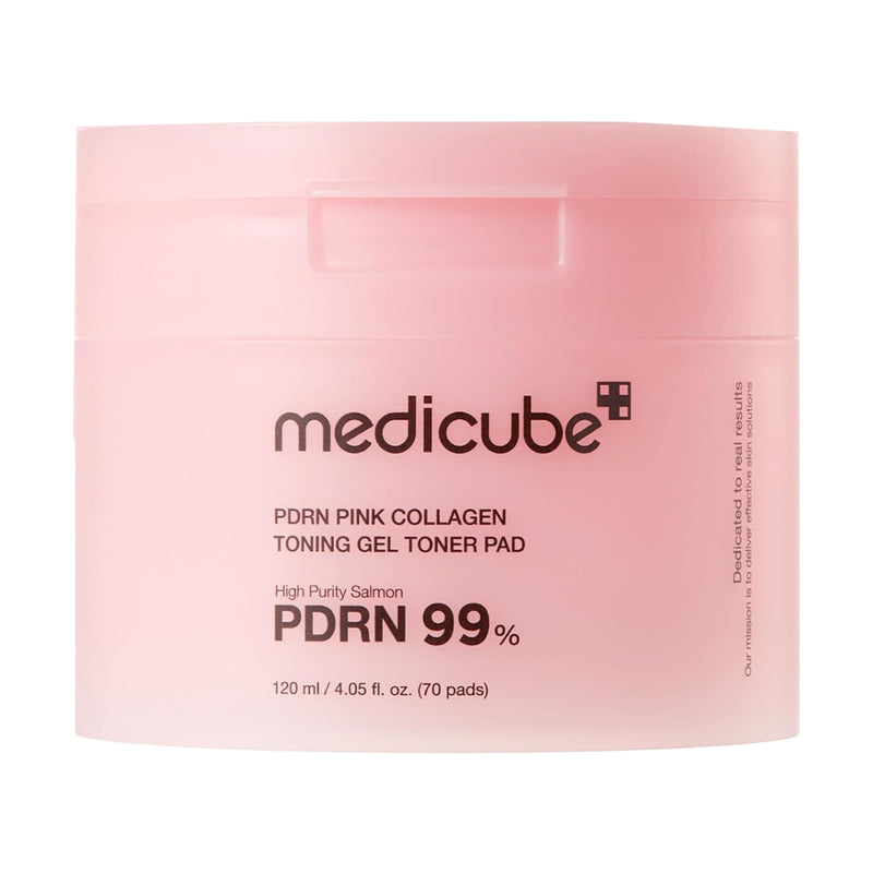 Medicube PDRN Pink Collagen Toning Gel Toner 70 Pads