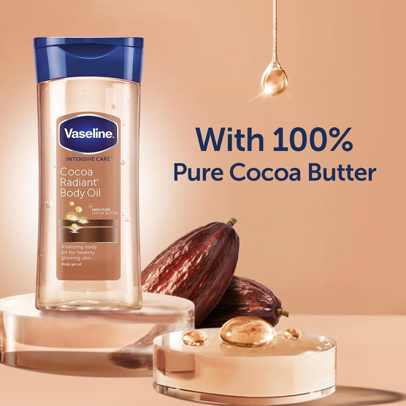 Vaseline Body Oil Intensive Care Cocoa Radiant 200ml