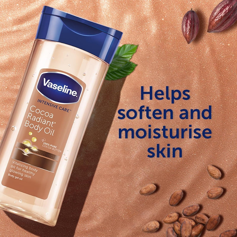 Vaseline Body Oil Intensive Care Cocoa Radiant 200ml