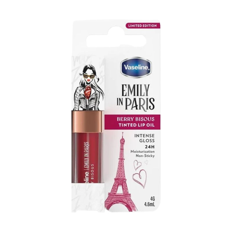 Vaseline Emily in Paris Limited Edition Tinted Lip Oil Berry Bisous 4g
