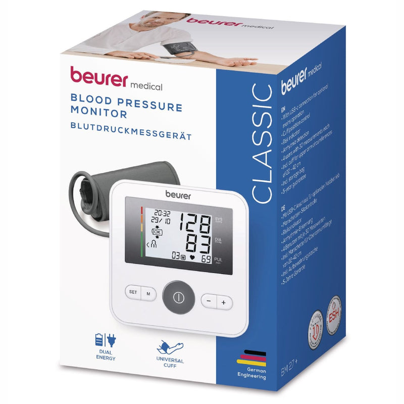 Beurer Blood Pressure Monitor Limited Edition Classic BM 27+