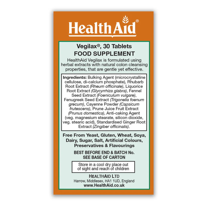 HealthAid Vegilax 30 Tablets